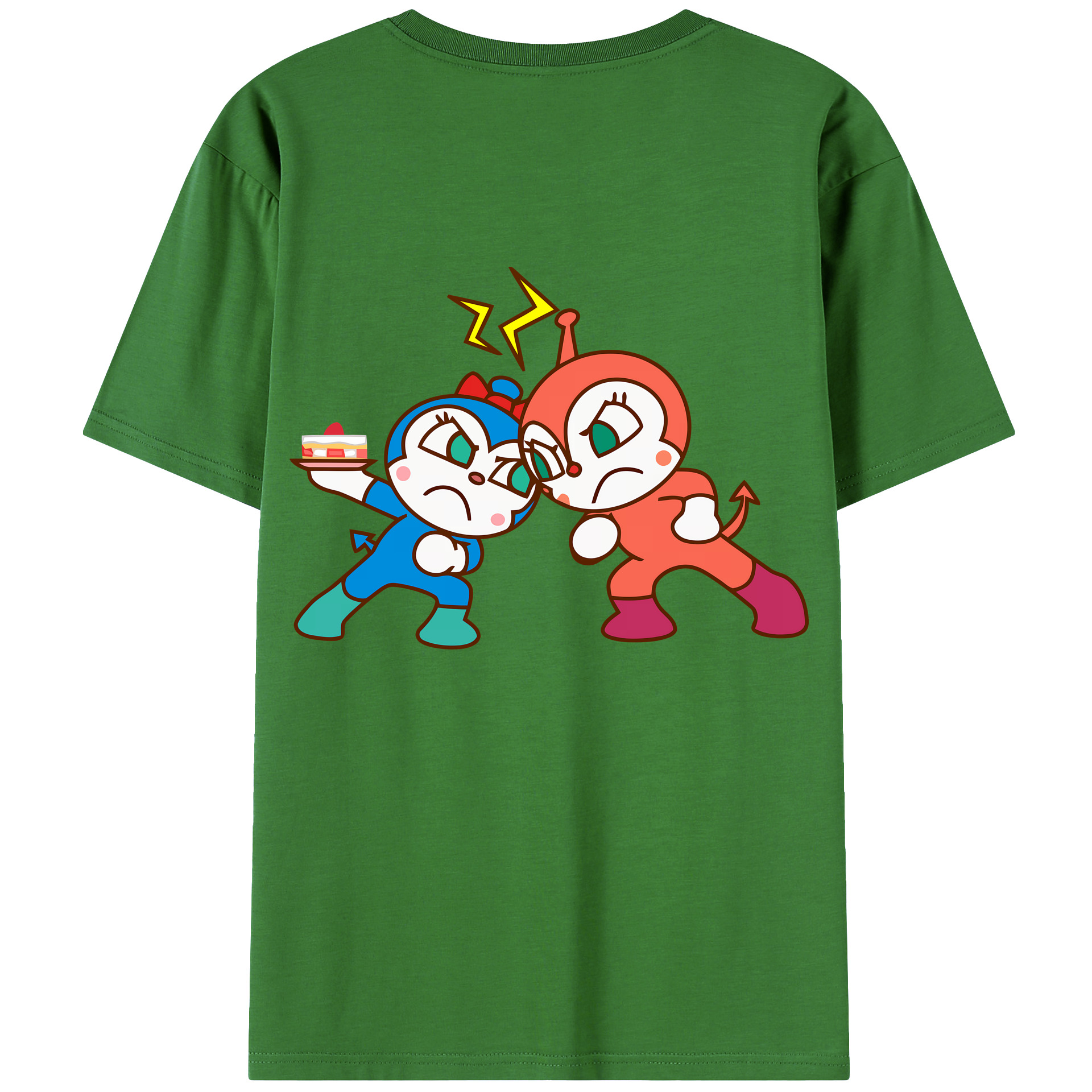 （画像用） アンパンマン Anpanman レディース半袖Tシャツ(バックプリント)